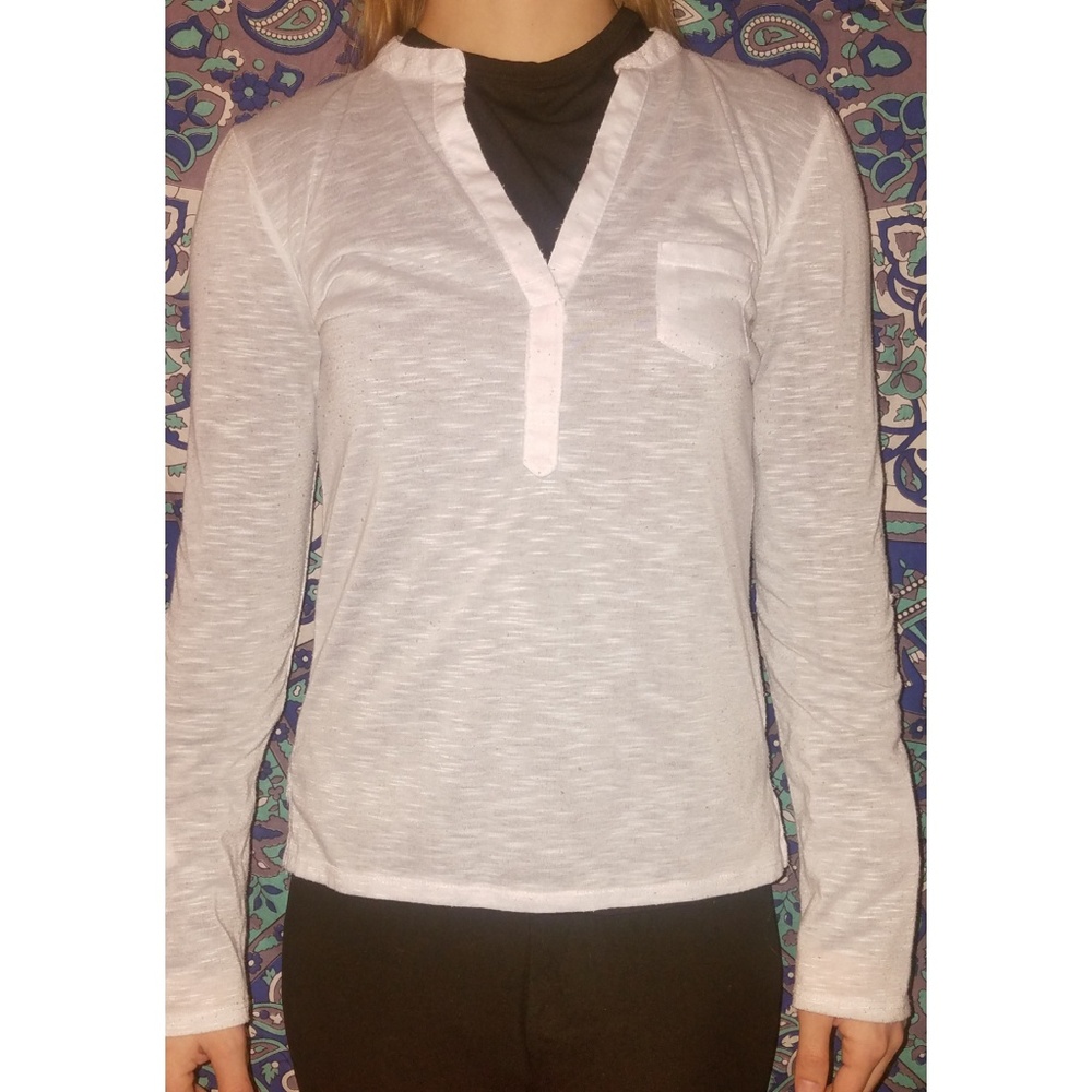 white long sleeve shirt